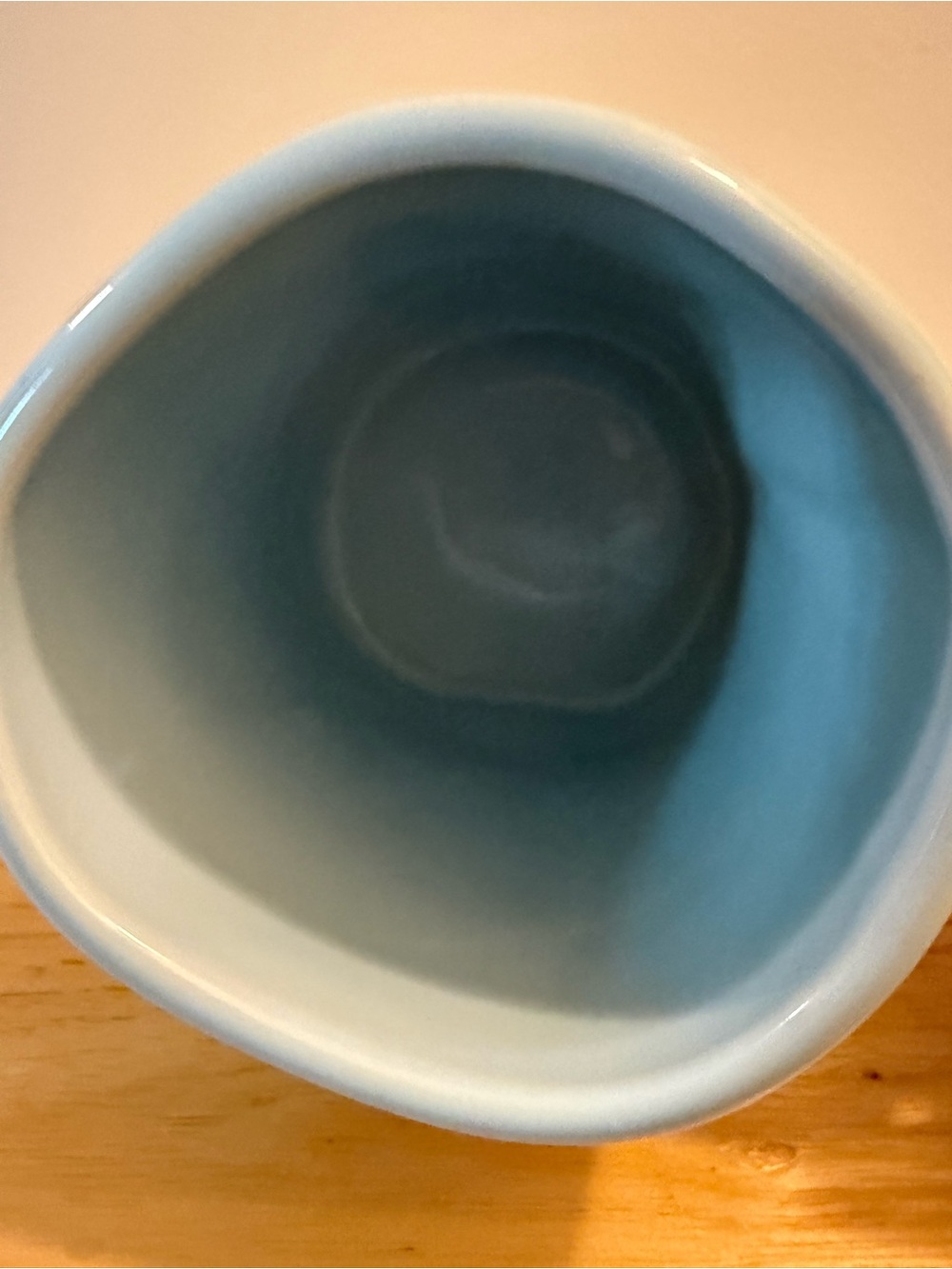 Rae Dunn Light Blue "MIMI" Mug with Black Daisy Design - Picture 3 of 4